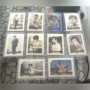 💜3/$20💜 10 Bruce Lee Dragon 2024 Silver Chrome Refractor Movie Cards WORTH $100